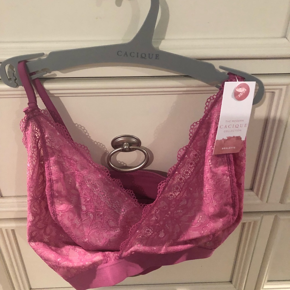 Cacique pink bralette